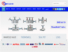 Tablet Screenshot of difaco.com